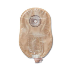 Hollister 841311 low-profile multi-chamber pouch enables discreet wear with balanced urine collection.
