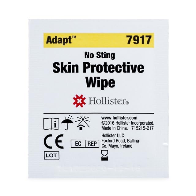Hollister Adapt Skin Protective Wipes pack 50 front view for on-the-go skin protection.