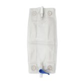 Hollister HOL9805 latex-free leg bag, side view, for discreet wear.