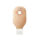Hollister lock-n-roll bottom-closure pouch secures waste during emptying.