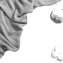 Hollyoo swaddle close-up silky texture highlighting viscose from bamboo.