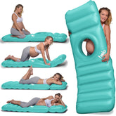 HOLO inflatable pregnancy pillow with hole supports front sleeping comfort