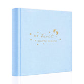 Holoary baby photo album with 4x6 pockets for 100 photos, preserving memories.