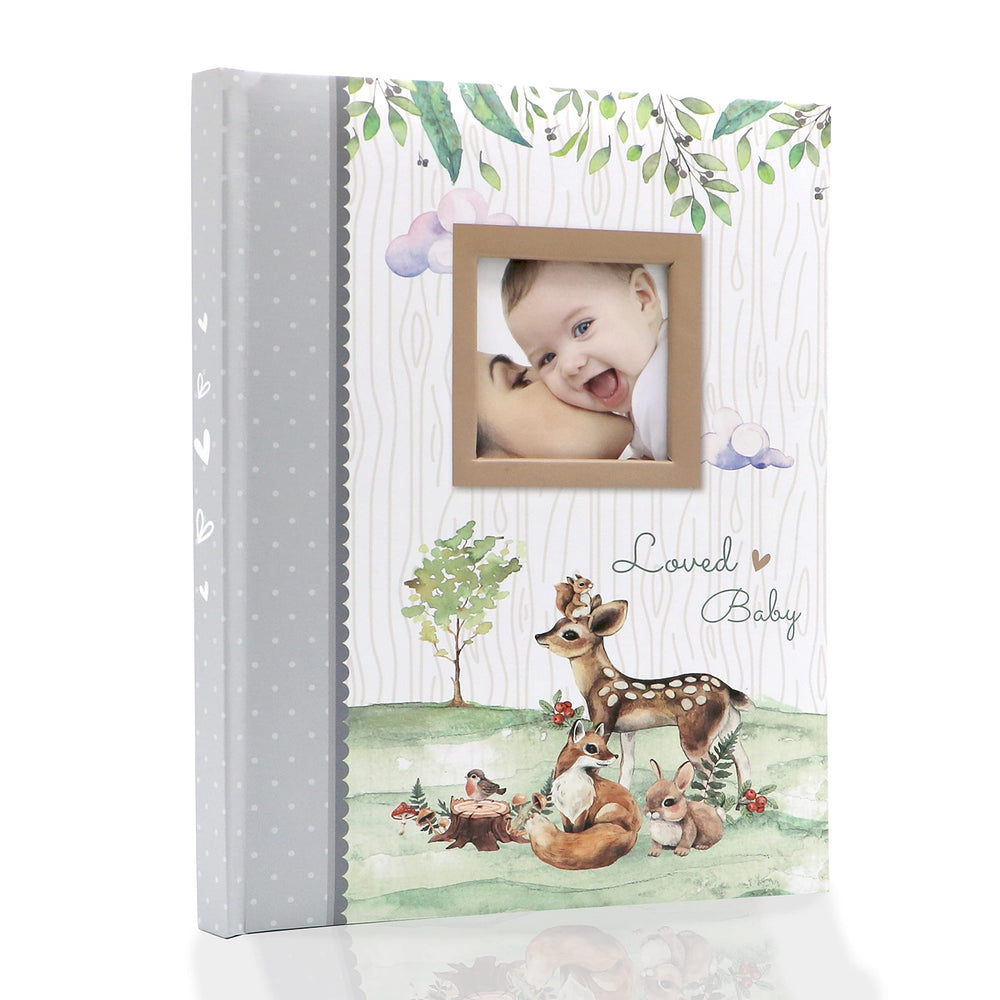 Holoary First 5 Years memory book cover with a frame for a personal photo keepsake.