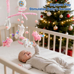 HOLYFUN night light projector casts gentle star patterns for nighttime comfort.