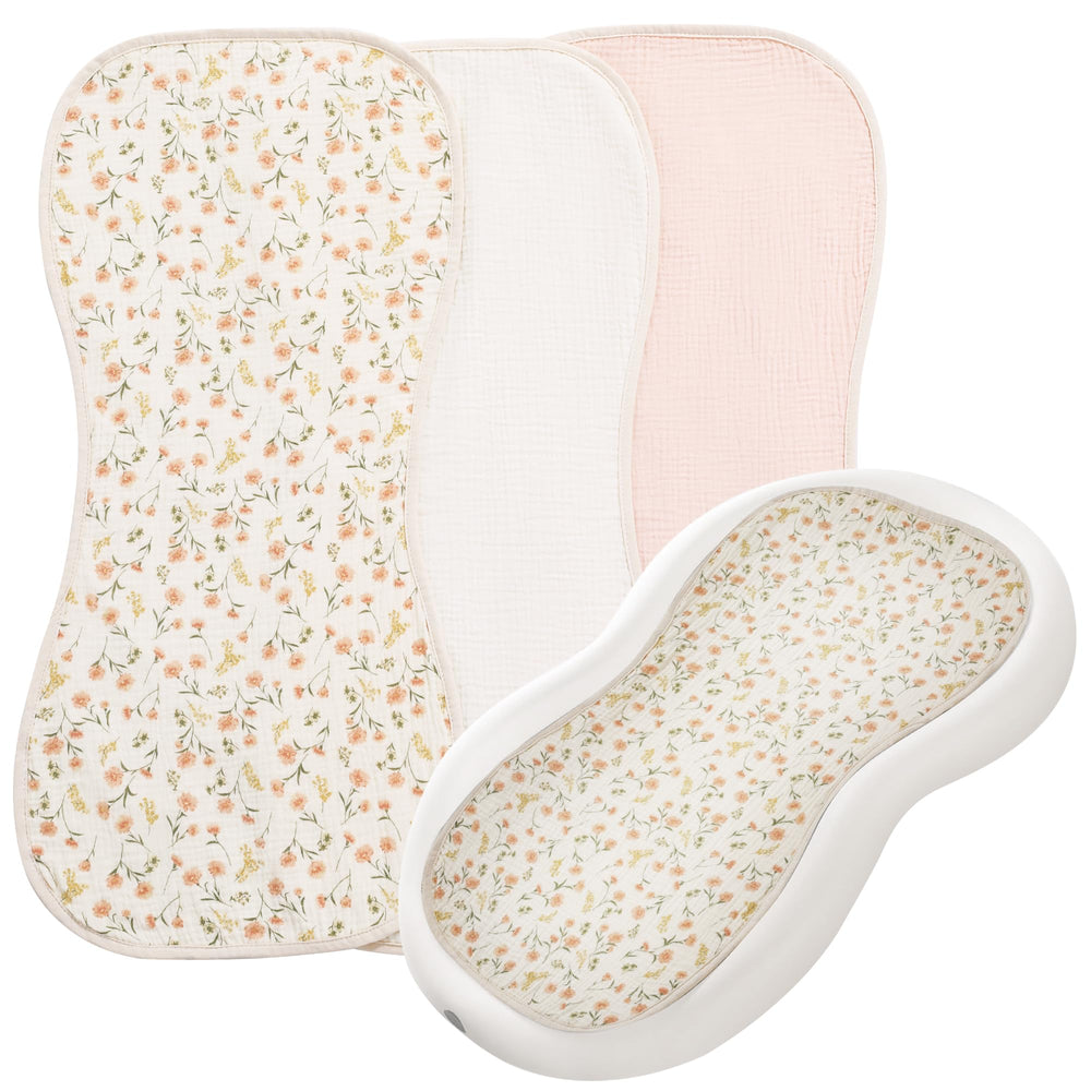 HOMBYS cream white changing pad liner with soft cotton touch for baby comfort