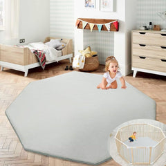 HOMBYS memory foam baby play mat with extra thickness for cushioned play.