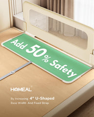 HOMEAL tool-free assembly lets you install quickly without tools.