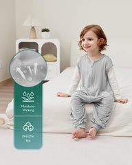 HOMEAL sleep sack with feet grey open leg design for free movement during sleep