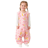 HOMEAL Toddler Sleep Sack with Legs front view showing warm sleeveless design for all-night comfort