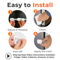 HomeBrella fridge lock removal shown with dental floss or a hairdryer.
