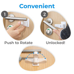 HomeBrella lock removal by heating adhesive area for safe removal.