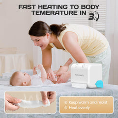 Homeleafy 2-in-1 wipes warmer side panel, a sleek addition for bathrooms.