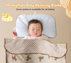 HomeyHues baby blanket in stroller usage for on-the-go comfort.