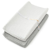 Homiest changing pad cover white-pink offers cloud-soft comfort for newborn diaper changes