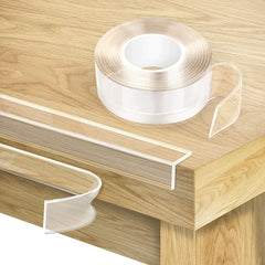 HOMREALM corner protectors with a soft-edge closeup for safer furniture corners.
