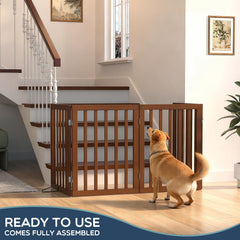 Homykic four-panel gate with rotating hinges for flexible layouts