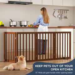 Homykic gate with EVA pads provides floor protection and stability