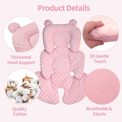 Honeau 3D air mesh back pink offers breathable comfort during travel.
