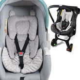 Honeau 3in1 head support in front view shows plush comfort for car rides