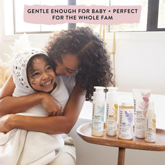 The Honest Company Sensitive fragrance-free bottle is gentle on delicate skin.