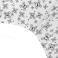 HonestBaby Organic cotton crib sheet texture closeup, breathable fabric.