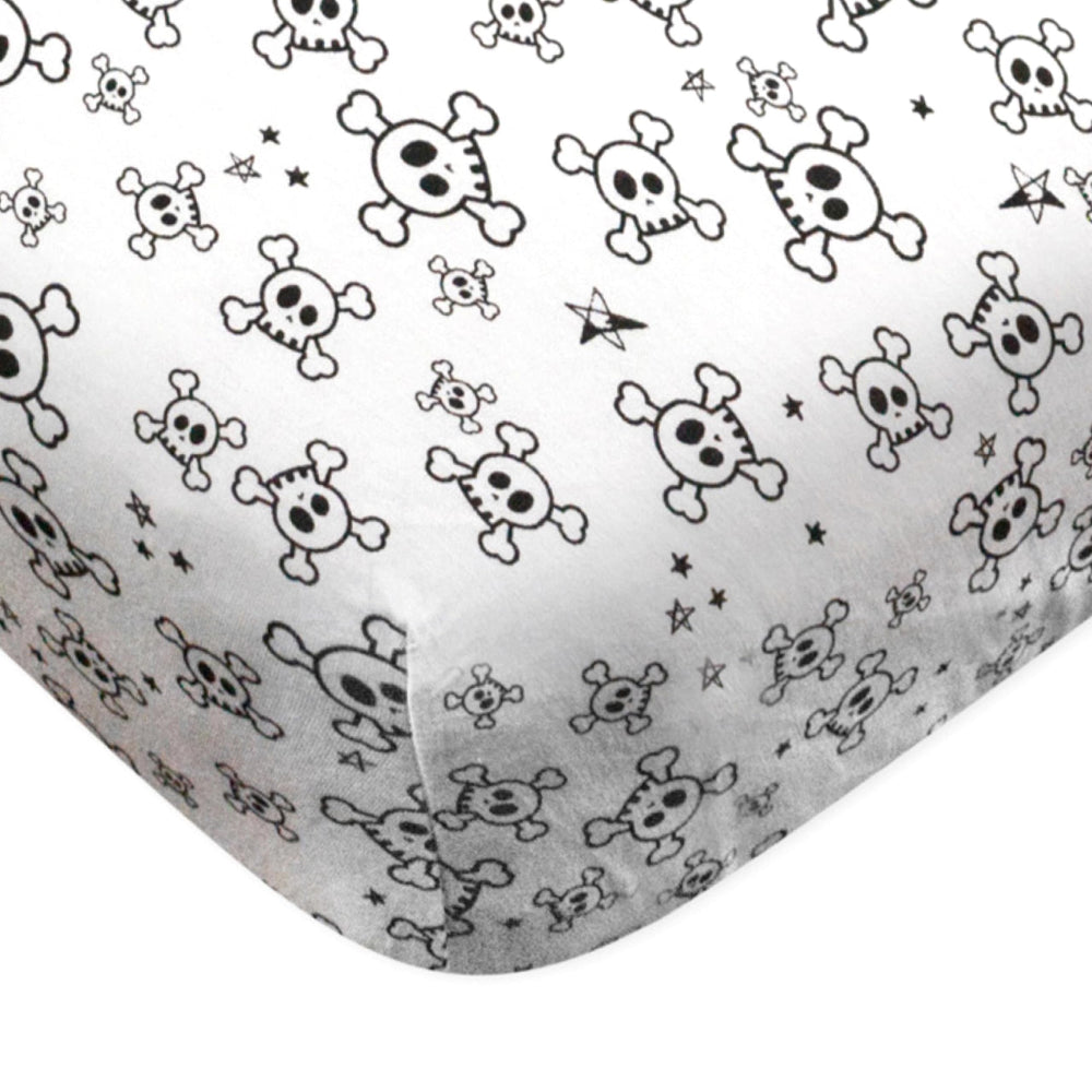 HonestBaby Rose Blossom fitted crib sheet closeup, breathable organic cotton texture.