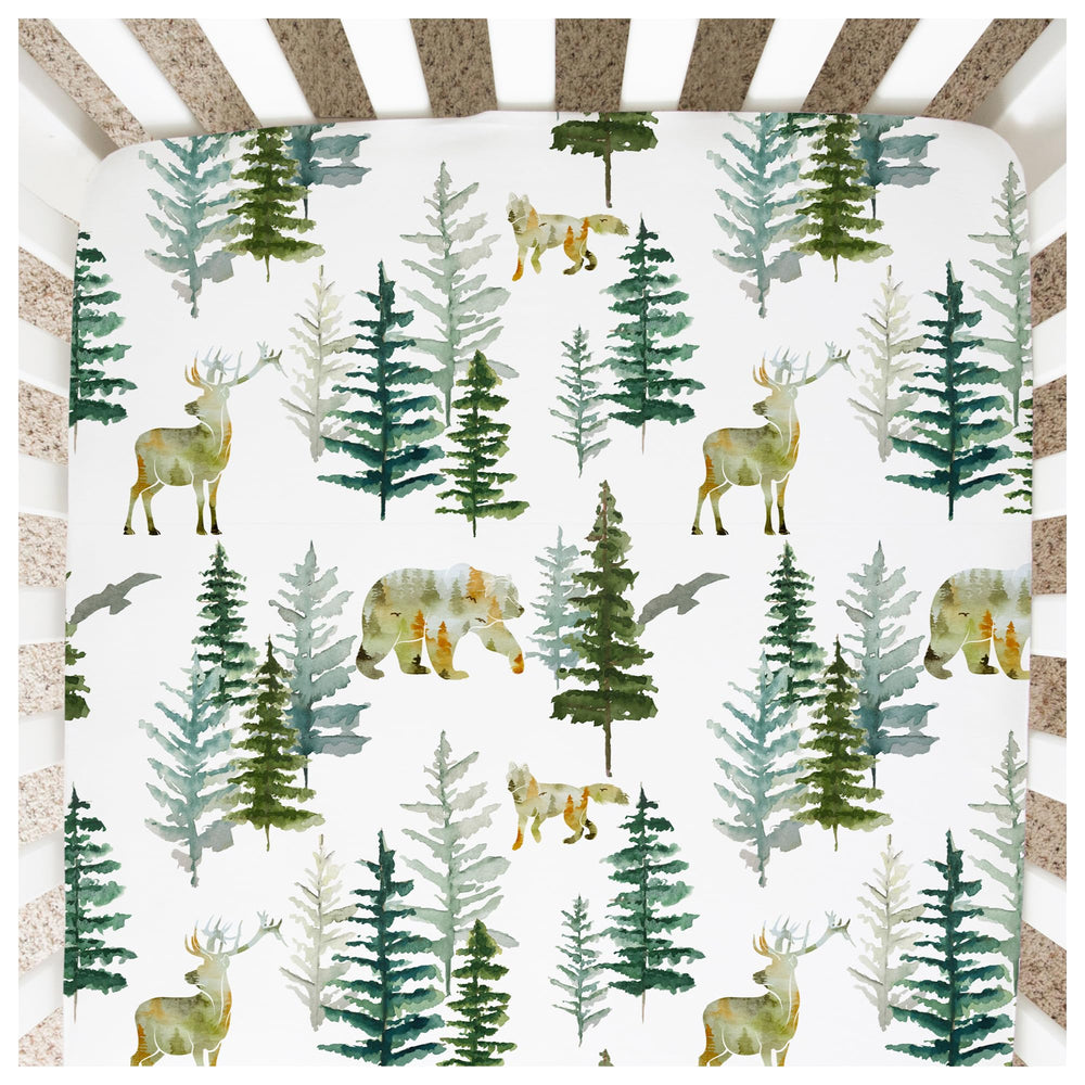 Honey Lemonade crib sheet pattern for stylish nursery moments with cozy, snug fit