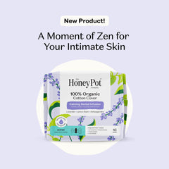 The Honey Pot ultra-absorbent core locks in moisture for reliable protection.