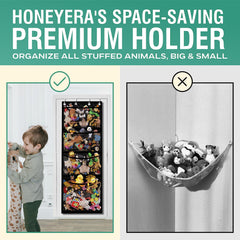 Honeyera mesh pockets promote air flow to keep stuffed animals fresh.