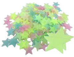 HoneyToys glow stars small 1.2in glow in the dark decor for kids' room