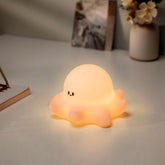 Hongjieyuan octopus pink night light, front view, soft glow supports gentle nighttime routines.