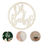 Hongma Oh Baby Sign 14-inch backdrop for baby showers and photos.