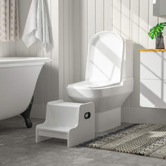 HOOBRO step stool with large platform easy to wipe and clean.