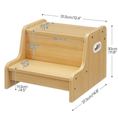 Sturdy HOOBRO stool with thick non-slip base for secure footing