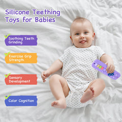 Hooku remote teether designed for easy grip by tiny hands