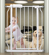 HOOOEN small narrow baby gate fits stairs and doorways, safe for toddlers and pets.