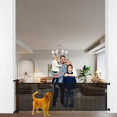 Hooomyai extra-wide retractable gate extended width for large openings and safe access