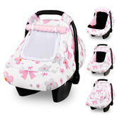 Hooyax baby car seat cover dual zipper for flexible protection and privacy.