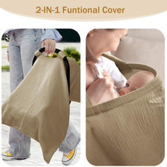 Hooyax breathable muslin cotton fabric promotes airflow for baby comfort