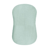 Hooyax muslin lounger cover close-up weave showing breathable fabric for newborns