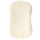 Hooyax cream muslin cover closeup highlights soft breathable fabric for newborn comfort