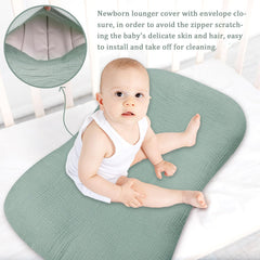 Hooyax lounger cover with envelope closure for quick, secure changes.
