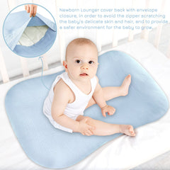 Hooyax muslin cover on a standard lounger demonstrates a snug, versatile fit