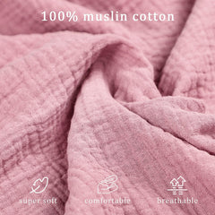 Organic muslin cover by Hooyax offers breathable newborn lounging comfort.