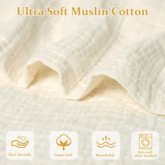 Hooyax muslin cover highlights breathable fabric for all-day infant airflow and comfort.