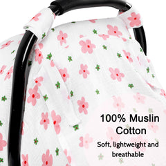 Hooyax car seat cover in privacy mode providing windproof protection and baby privacy