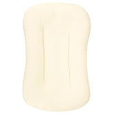 Hooyax muslin lounger cover beige, 37x21, soft and breathable for baby comfort.