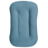 Hooyax Muslin Lounger Cover blue fabric provides breathable baby comfort