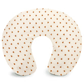 Hooyax heart-pattern muslin nursing pillow cover offers soft, breathable comfort during feeding.